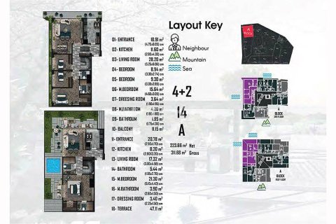 2+1 Leilighet  i Cinarcik, Yalova, Tyrkia Nr. 213518 - 20