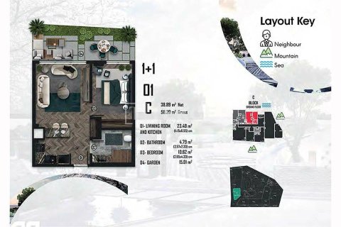 Apartment for sale  in Cinarcik, Yalova, Turkey, 4 bedrooms, 200m2, No. 213519 – photo 24