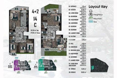 Apartment for sale  in Cinarcik, Yalova, Turkey, 4 bedrooms, 200m2, No. 213519 – photo 27