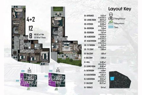 Apartment for sale  in Cinarcik, Yalova, Turkey, 4 bedrooms, 200m2, No. 213519 – photo 23