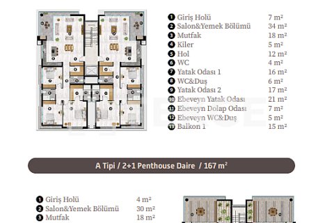 Продажа квартиры  в Лефкоше, Северный Кипр 1+1, 75м2, №212800 – фото 26