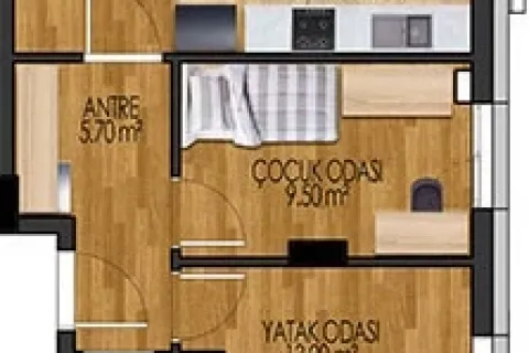 آپارتمان در Aegean Region ، ترکیه 2 خوابه ، 135 متر مربع. شماره 220098 - 18