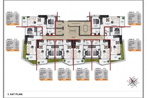 Daire   Demirtaş, Alanya, Antalya, Türkiye №94542 - 19