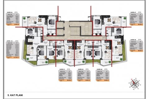 Daire   Demirtaş, Alanya, Antalya, Türkiye №94542 - 21