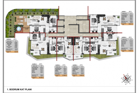 Daire   Demirtaş, Alanya, Antalya, Türkiye №94542 - 15