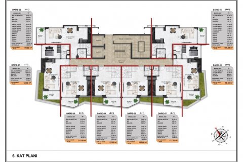 Daire   Demirtaş, Alanya, Antalya, Türkiye №94542 - 22