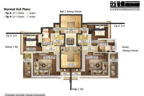 آپارتمان در  Antalya ، ترکیه 2 خوابه ، 85 متر مربع.  شماره 226120 - 12