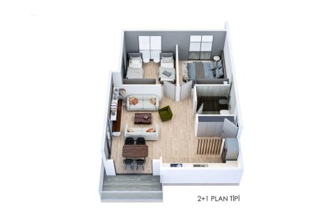 Продажа квартиры  в Мерсине, Турция 2 комн., 60м2, №227920 – фото 18