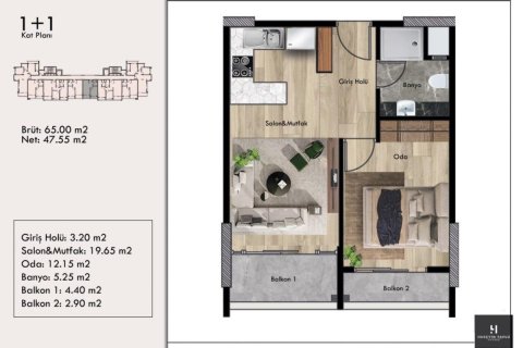 Lejlighed i Erdemli, Mersin, Tyrkiet Nr. 227924 - 27