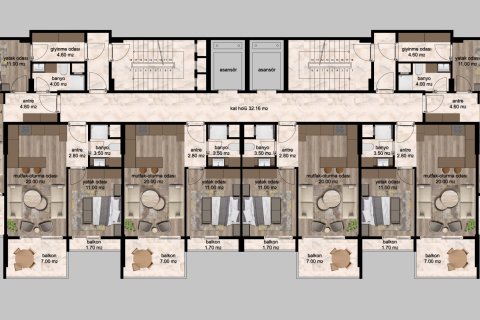 Leilighet i Erdemli, Mersin, Tyrkia Nr. 227926 - 18