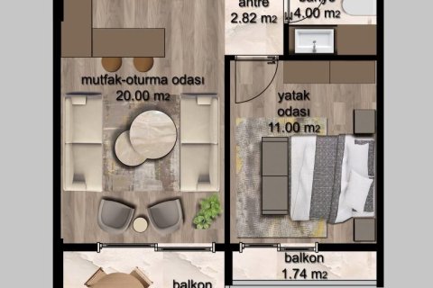 Lejlighed  i Erdemli, Mersin, Tyrkiet Nr. 227923 - 8