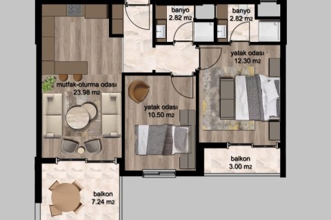 Lejlighed i Erdemli, Mersin, Tyrkiet Nr. 227925 - 25