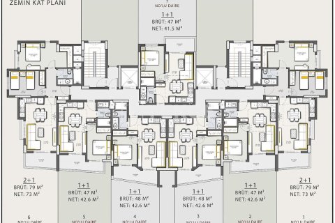 Продажа квартиры  в Аланье, Анталье, Турция 2+1, 79м2, №212708 – фото 20