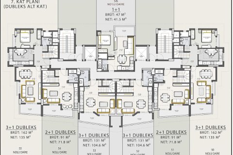 Продажа квартиры  в Аланье, Анталье, Турция 2+1, 79м2, №212708 – фото 17