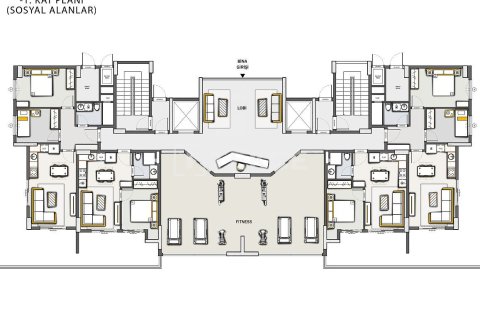 Продажа квартиры  в Аланье, Анталье, Турция 2+1, 79м2, №212708 – фото 15