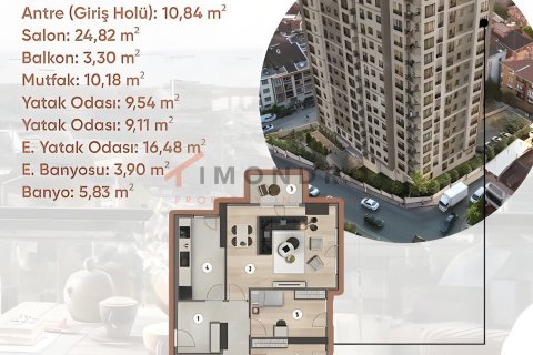 3+1 Lägenhet i Küçükçekmece, Istanbul, istanbul, Turkiet Nr. 228538 - 8