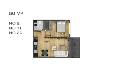 2+1 Lejlighed i Kepez, Antalya, Tyrkiet Nr. 228534 - 25