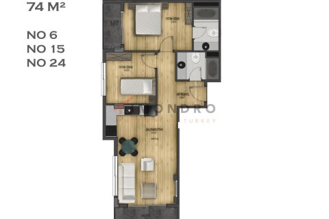 2+1 Lejlighed i Kepez, Antalya, Tyrkiet Nr. 228534 - 21