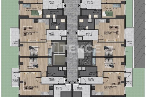 2+1 Penthouse  i Antalya, Tyrkiet Nr. 222166 - 12