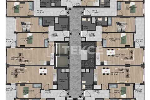 2+1 Penthouse  i Antalya, Tyrkiet Nr. 222166 - 14