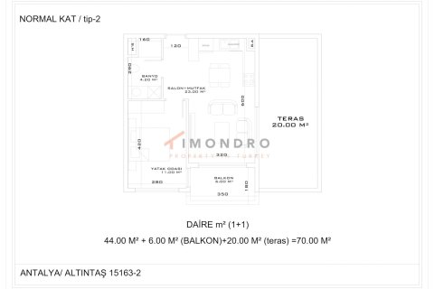 1+1 Lejlighed i Aksu, Antalya, Tyrkiet Nr. 237933 - 26