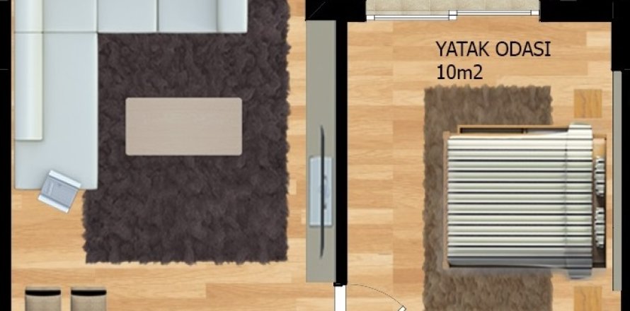 Leilighet  i Mugla, Tyrkia Nr. 224157