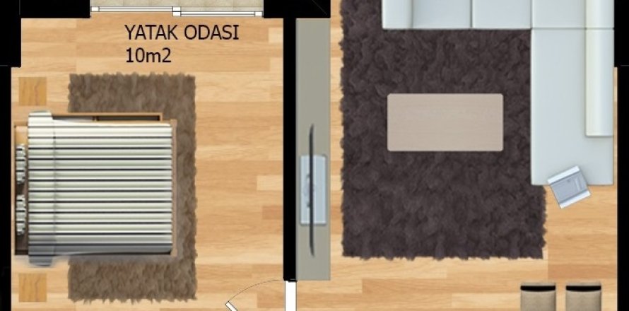 Квартира  в Мугле, Турция №224156