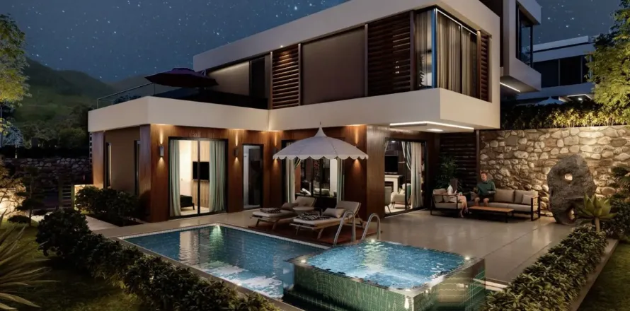 3+1 Villa  i Incekum, Antalya, Turkiet Nr. 219628