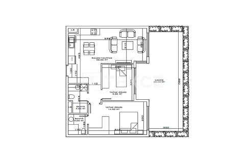 آپارتمان در  Aksu ، ترکیه 1 خوابه ، 90 متر مربع.  شماره 216097 - 30