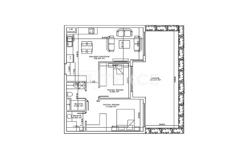 آپارتمان در  Aksu ، ترکیه 2 خوابه ، 137 متر مربع.  شماره 216098 - 30