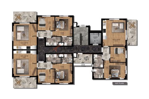 Продажа квартиры  в Аксу, Анталье, Турция 1+1, 53м2, №212989 – фото 10