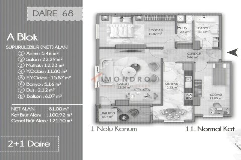 Daire 2+1 Küçükçekmece, İstanbul, Türkiye №228526 - 8