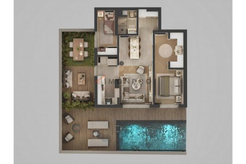 3+1 Lejlighed  i Antalya, Tyrkiet Nr. 221718 - 8