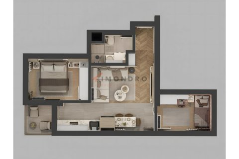 3+1 Lejlighed  i Antalya, Tyrkiet Nr. 221718 - 7