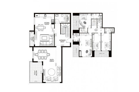Пентхаус в Yekta Sungate Residence 4+2, Газипаша, Анталья, Турция №52008