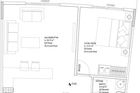 1+1 Lägenhet i Aksu, Antalya, Turkiet Nr. 220870 - 18