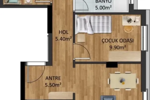 Продажа квартиры в Кепезе, Чанаккале, Турция 3+1, 130м2, №220610 – фото 17