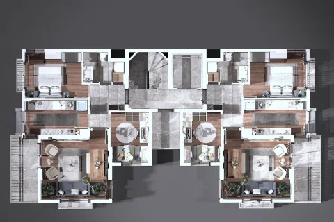 آپارتمان در  Mugla ، ترکیه 3 خوابه  شماره 223909 - 28