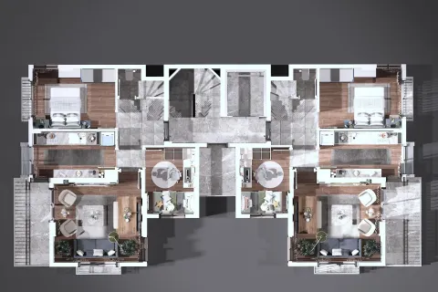 آپارتمان در  Mugla ، ترکیه 3 خوابه  شماره 223909 - 30