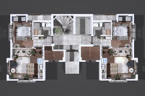 آپارتمان در  Mugla ، ترکیه 3 خوابه  شماره 223909 - 27