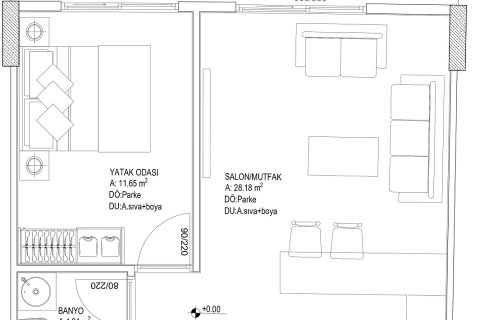 Lejlighed  i Mugla, Tyrkiet Nr. 224280 - 4