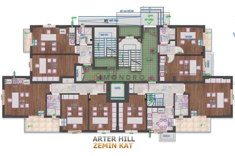 Продажа квартиры  в Кепезе, Анталье, Турция 2+1, 78м2, №216378 – фото 30