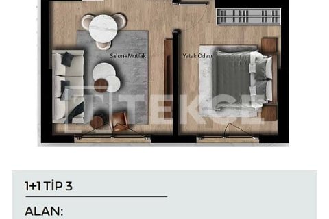 Apartment for sale  in Istanbul, Turkey, 1 bedroom, 43m2, No. 219978 – photo 16