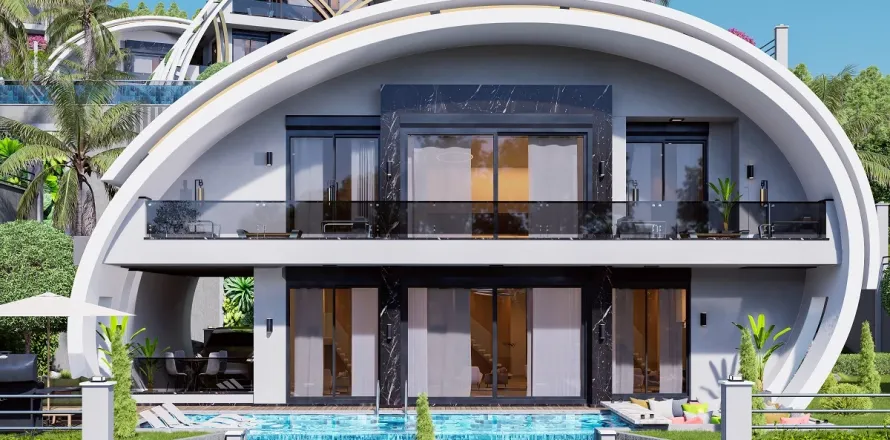 آپارتمان در  Alanya ، ترکیه 3 خوابه ، 165 متر مربع.  شماره 224032