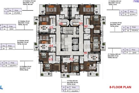 2+1 Wohnung in Alanya, Antalya, Türkei Nr. 237665 - 25