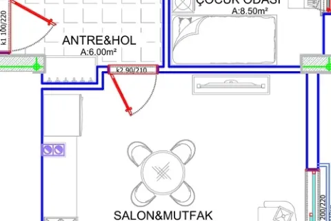 2+1 Leilighet i Aksu, Antalya, Tyrkia Nr. 220089 - 19