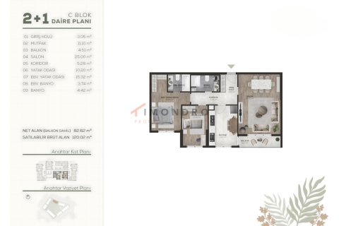 4+1 Leilighet i Basaksehir, Istanbul, Tyrkia Nr. 219862 - 29