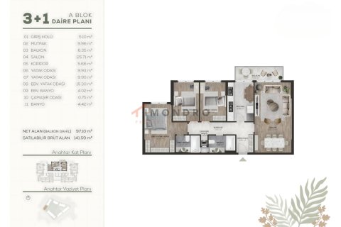 4+1 Leilighet i Basaksehir, Istanbul, Tyrkia Nr. 219862 - 27