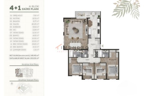 4+1 Leilighet i Basaksehir, Istanbul, Tyrkia Nr. 219862 - 21