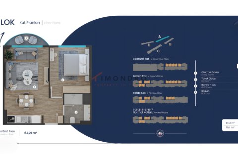 Продажа квартиры  в Пендике, Стамбуле, Турция 1+1, 64м2, №221207 – фото 20